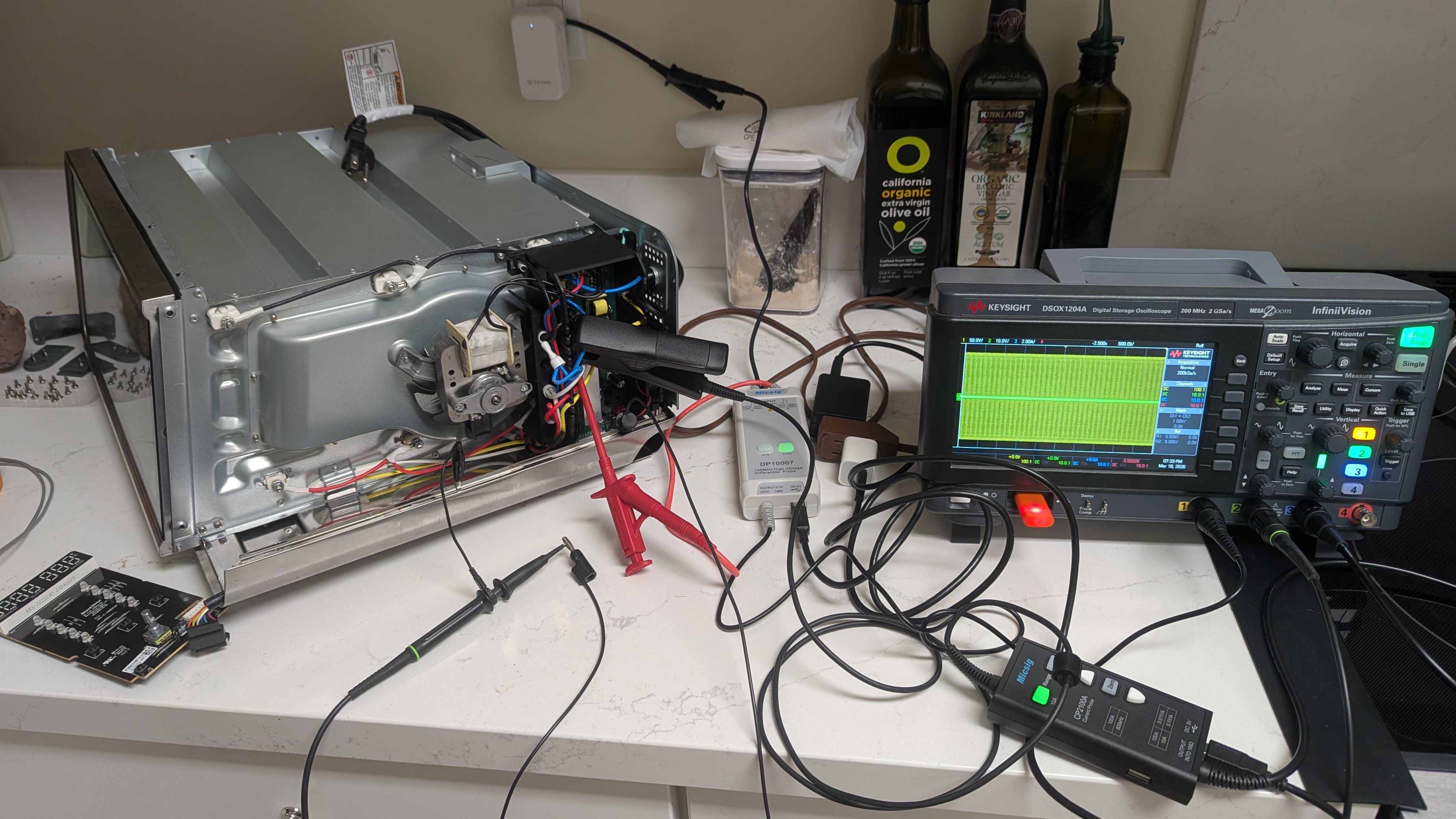 Oscilloscope setup